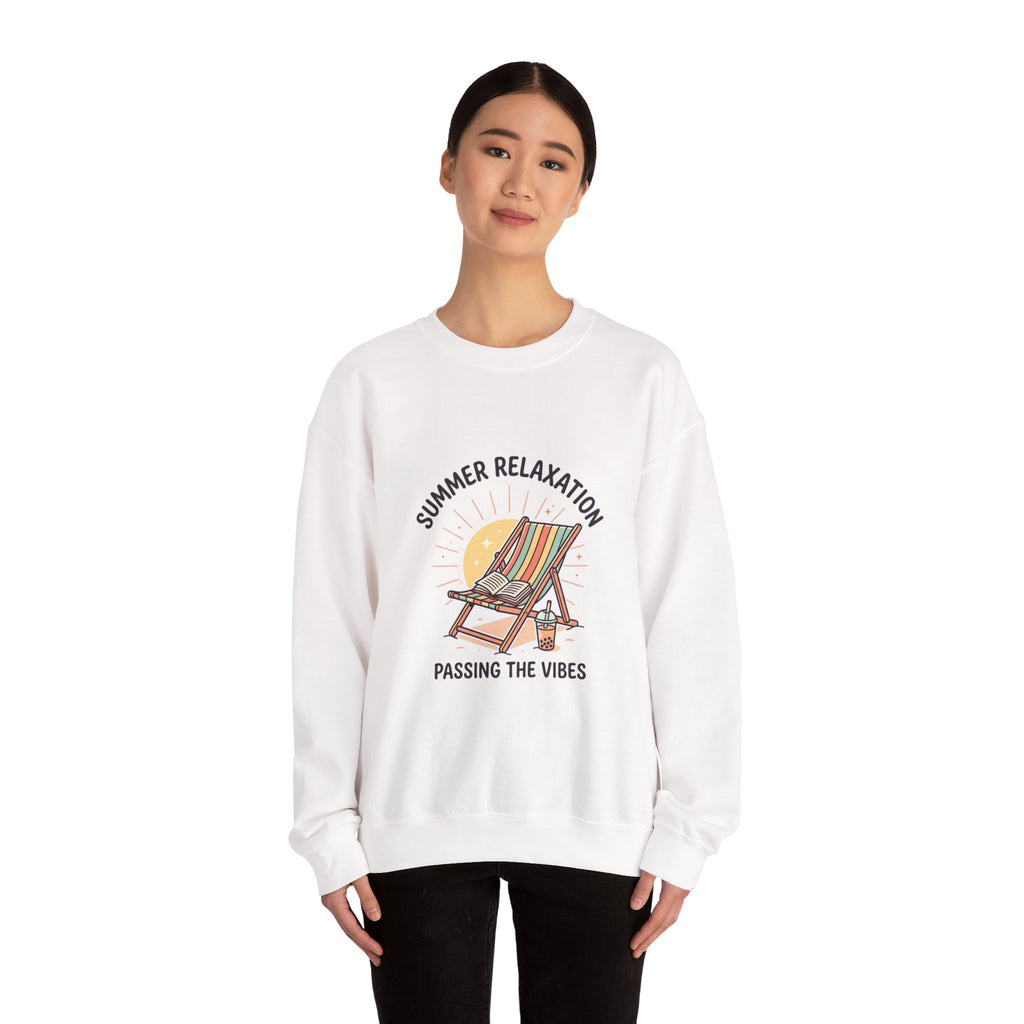 Summer Relaxation Deck Chair Sweatshirt | summer aesthetic, coastal vibes