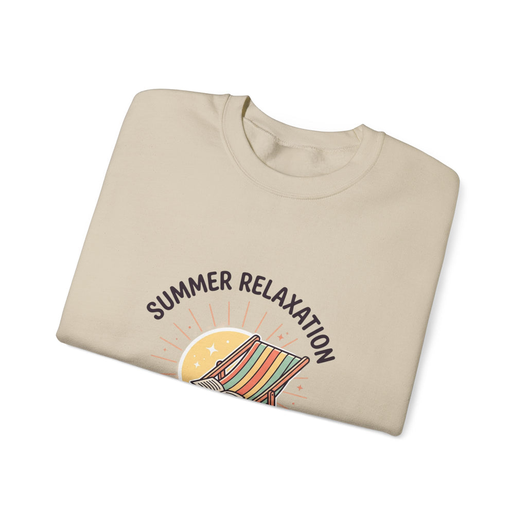 Summer Relaxation Deck Chair Sweatshirt | summer aesthetic, coastal vibes