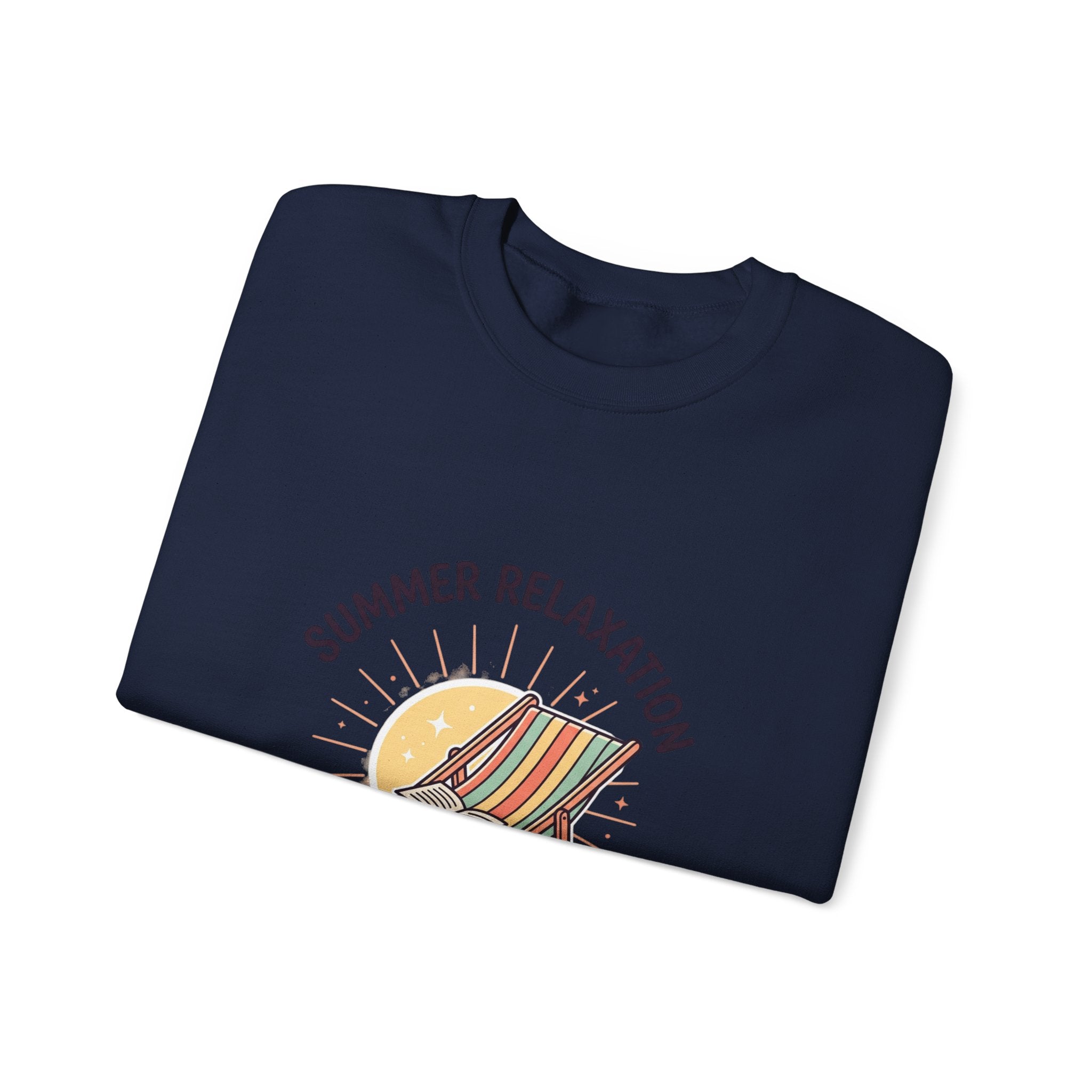 Summer Relaxation Deck Chair Sweatshirt | summer aesthetic, coastal vibes