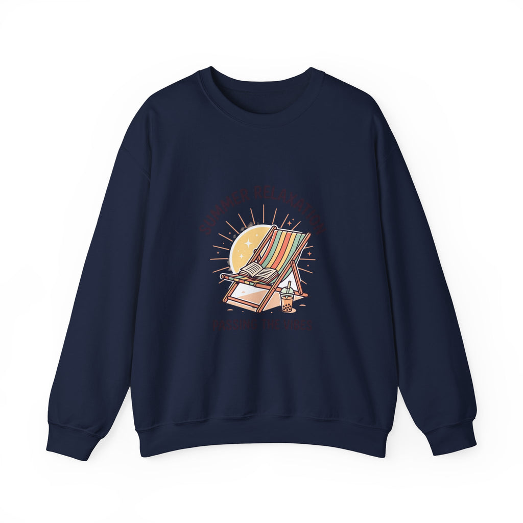Summer Relaxation Deck Chair Sweatshirt | summer aesthetic, coastal vibes