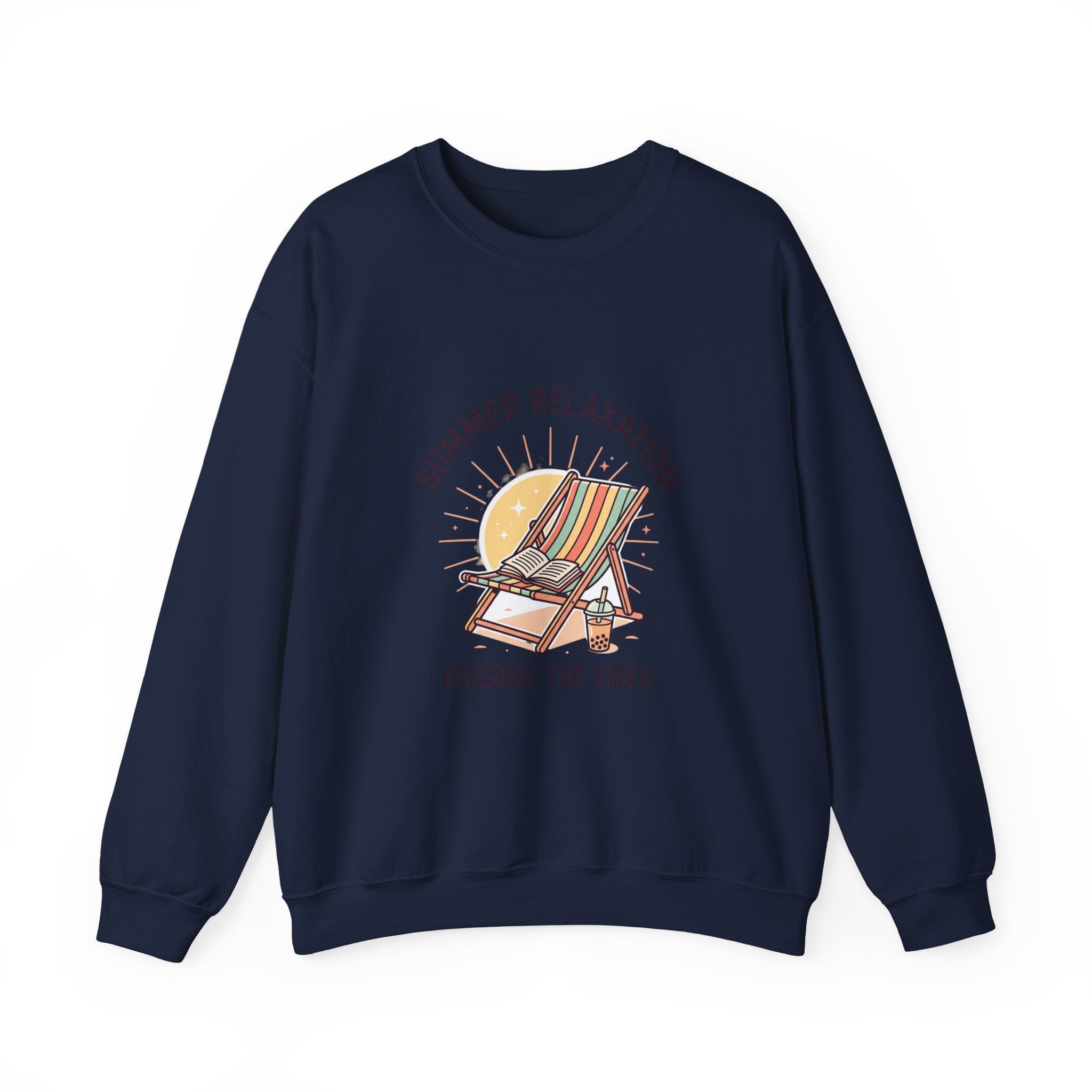Summer Relaxation Deck Chair Sweatshirt | summer aesthetic, coastal vibes