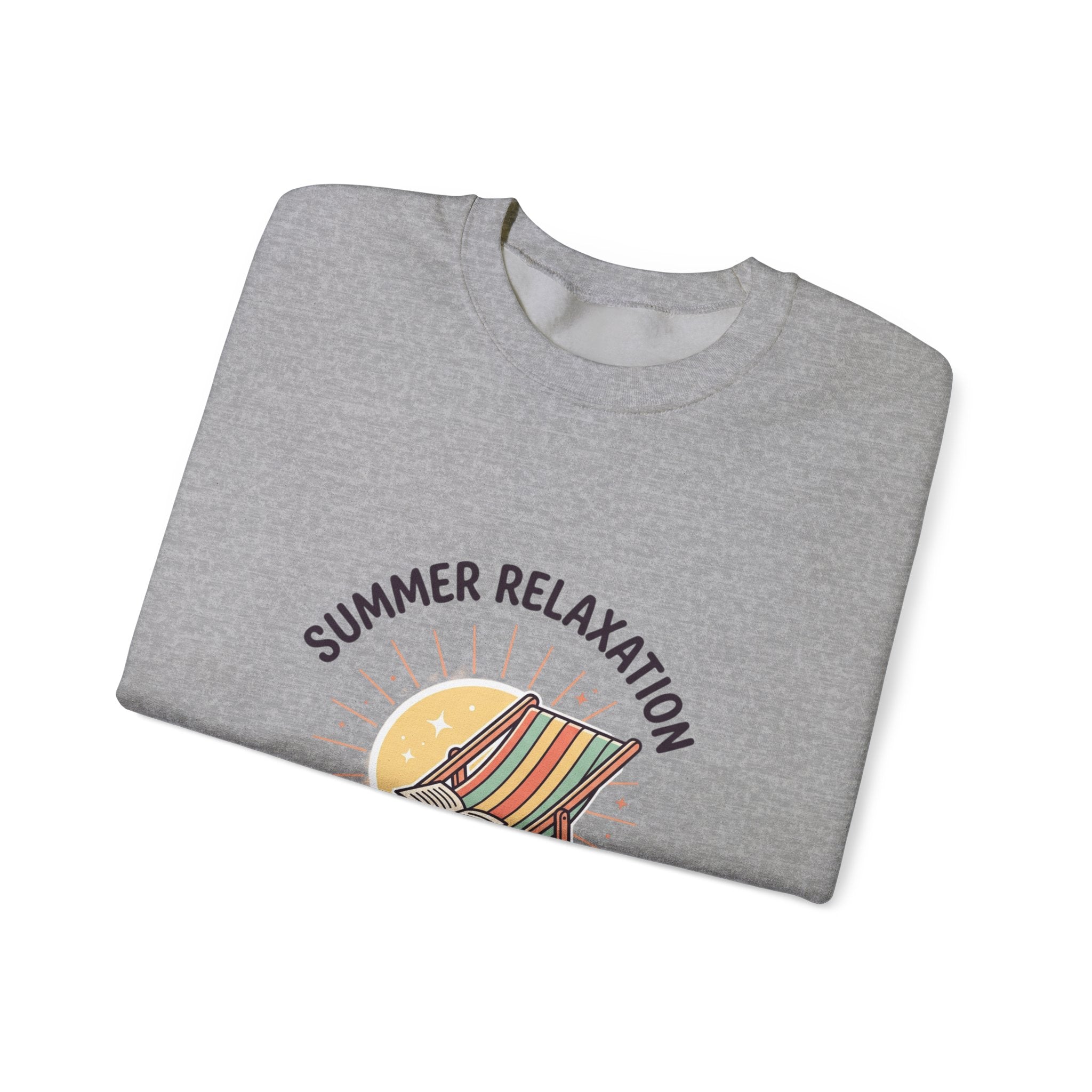 Summer Relaxation Deck Chair Sweatshirt | summer aesthetic, coastal vibes